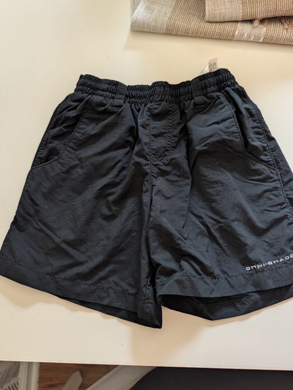 Columbia Kids Black Swim Trunks, XS (6/7)